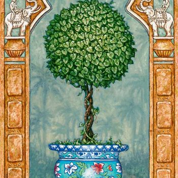 Temple Topiary II by Janet Kruskamp
