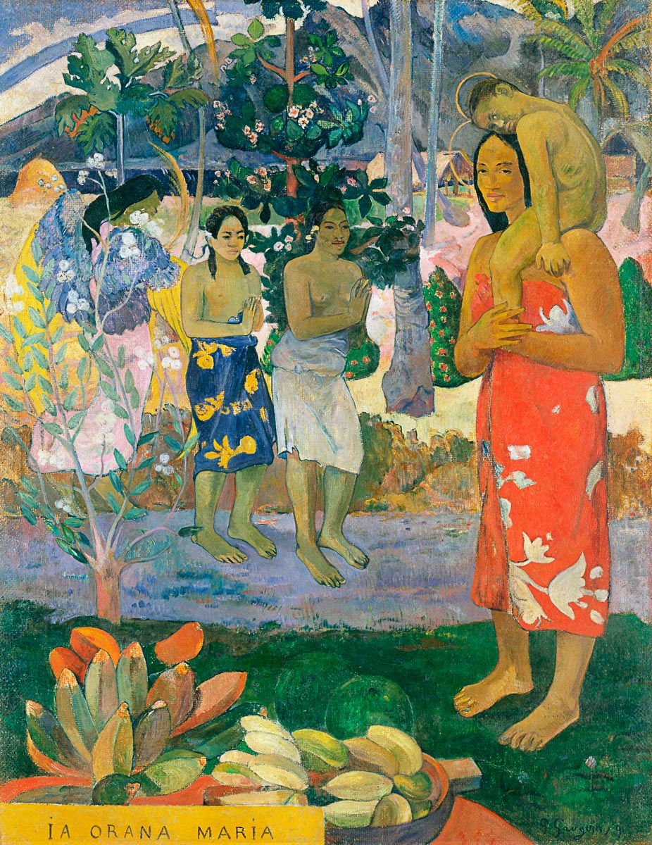 Hail Mary By Paul Gaugin – Bentley Art Publishing, image size:926x1200
